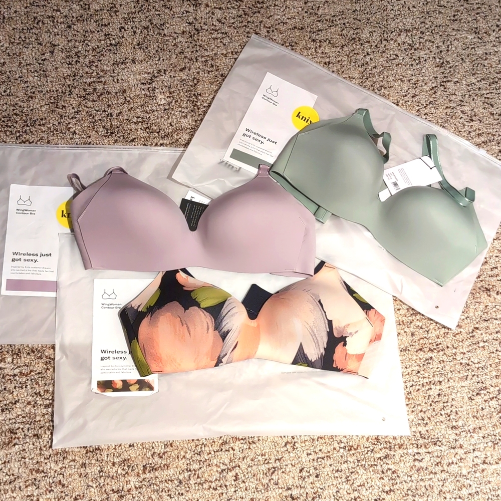 3 NWT - Brand New Knix Wingwoman Bra Size 2